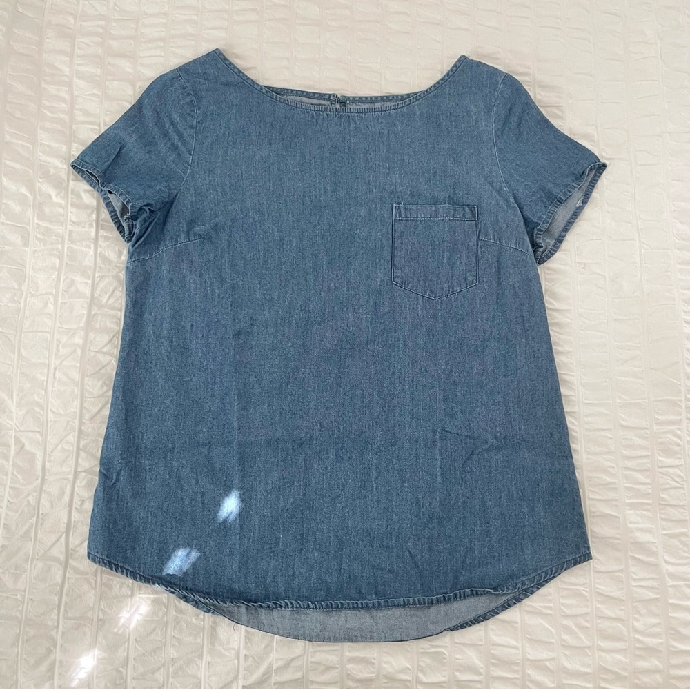 Old Navy Denim Pocket Tee